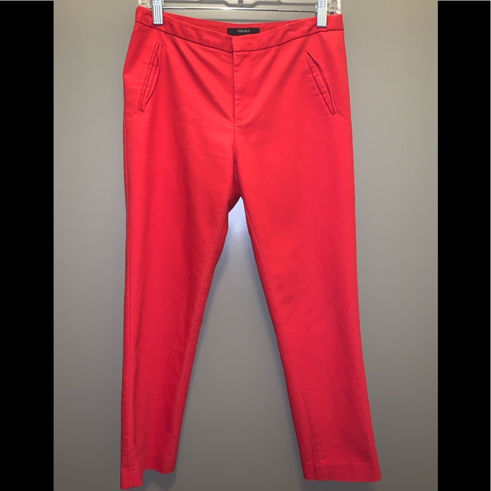 Forever 21 Red Dress Pants